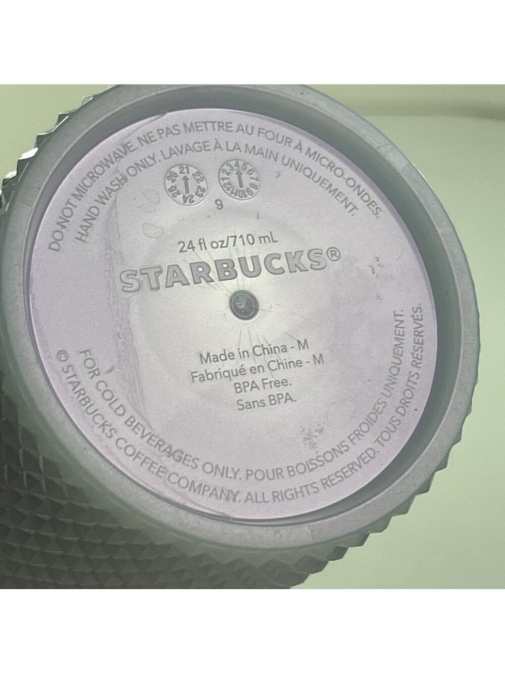 Starbucks Limited 2021 Icy Lilac Studded 24oz Venti Tumbler Cold Cup (no straw) - Picture 5 of 5